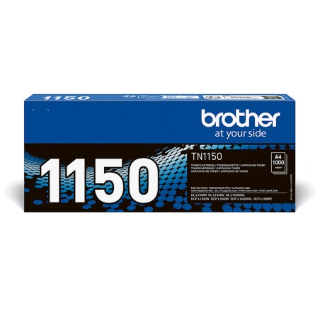 Brother TN1150 Black Toner - High Yield 1000 Pages - Exceptional Print Quality!
